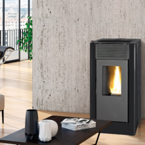 Salamandra a pellets hidro VELIKA 12KW PRETO
