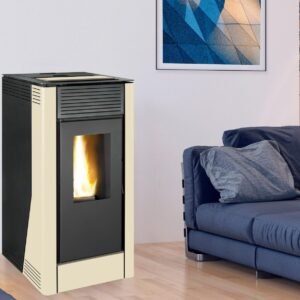 Salamandra a pellets hidro VELIKA BRANCO 12KW